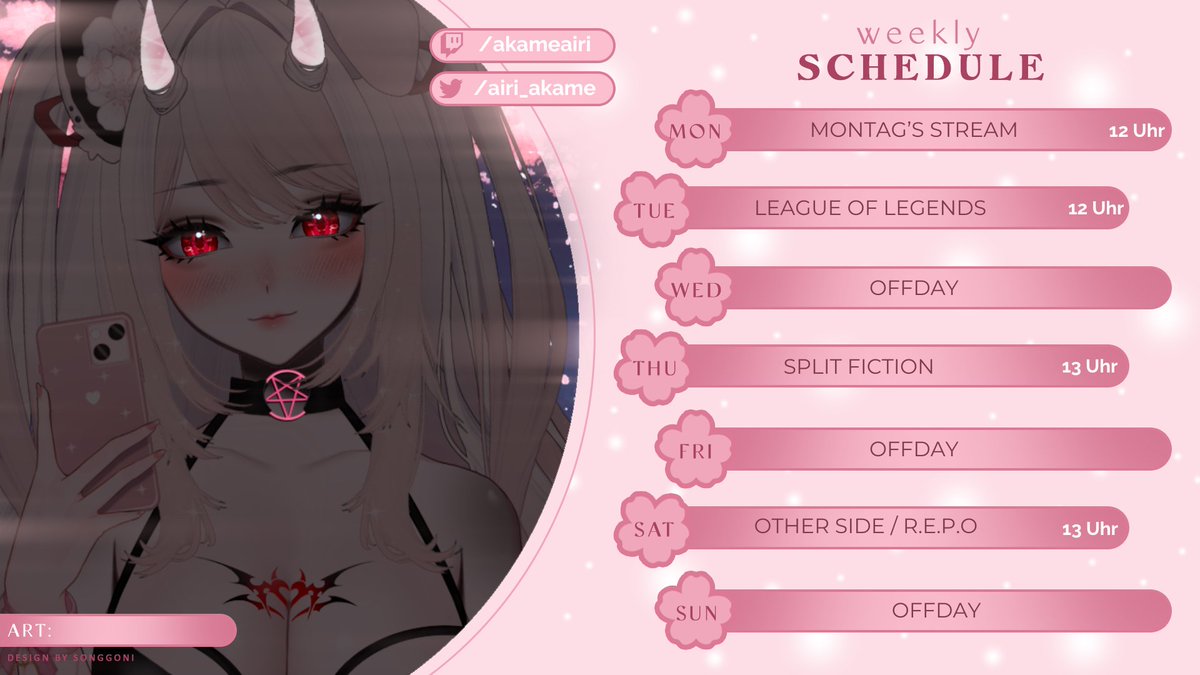 ✩₊˚.⋆☾⋆⁺₊✧✩₊˚.⋆☾⋆⁺₊✧✩₊˚.⋆☾⋆⁺₊✧✩₊˚.⋆☾
Streamplan 17.03 - 23.03
Donnerstag Collab mit den lieben Hündchen @KuroRen_TTV (ෆ˙ᵕ˙ෆ)♡