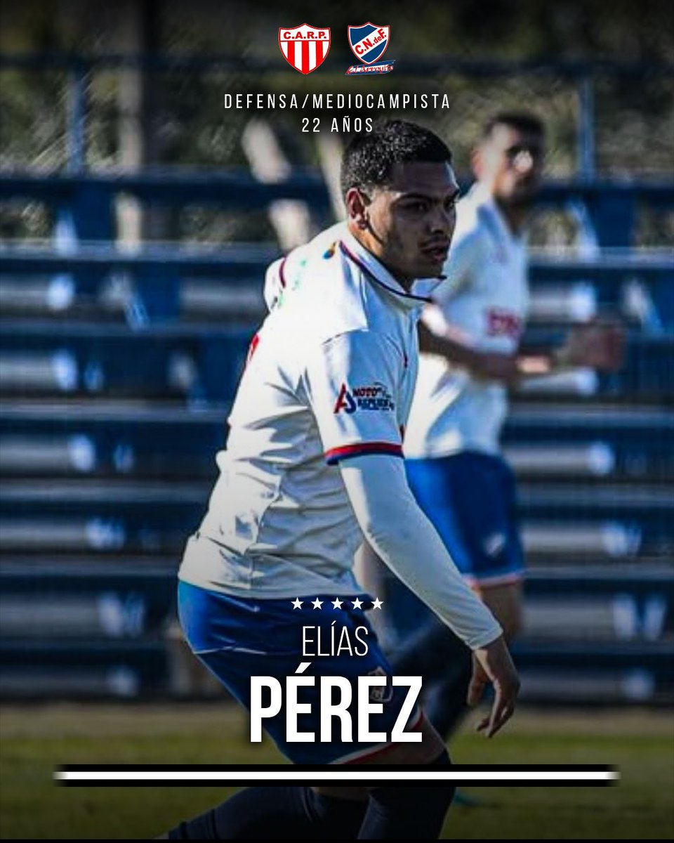 𝑩𝒊𝒆𝒏𝒗𝒆𝒏𝒊𝒅𝒐 𝑬𝒍𝒊𝒂𝒔 

El defensor/volante Elías Pérez (22) es nuevo jugador decano para esta temporada 2025.

Jugador de River Plate que en la pasada temporada defendió la camiseta de Nacional.

¡Éxitos!