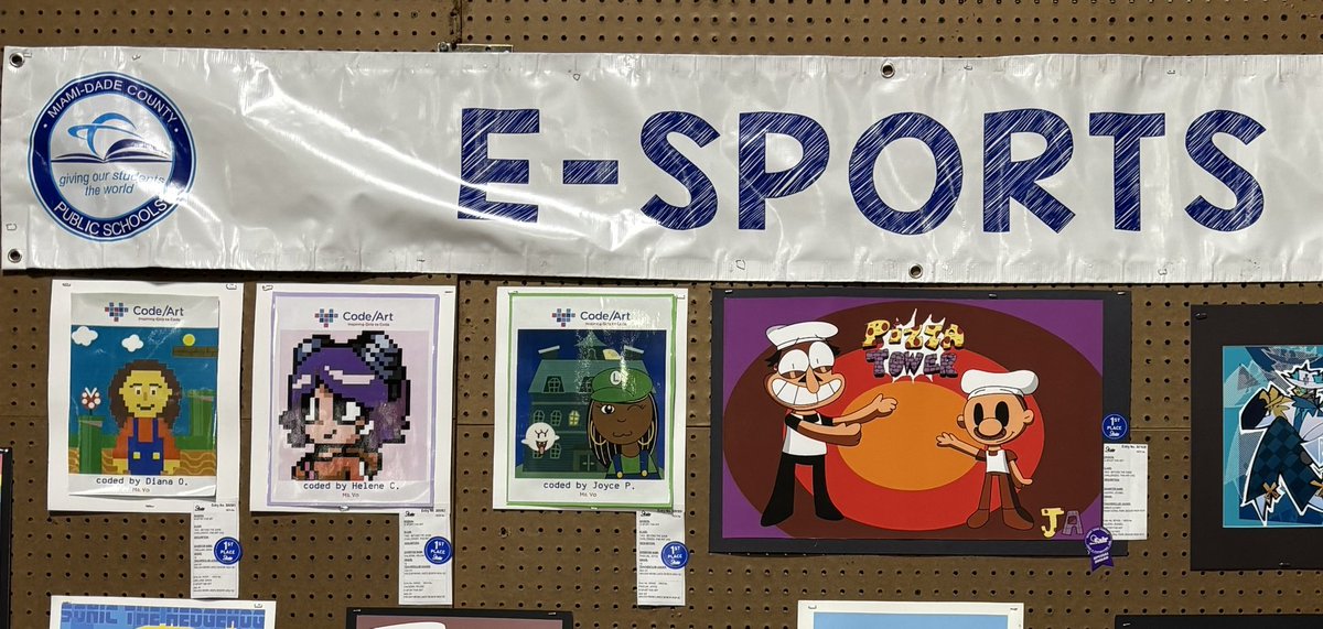 The weekend wins continue <a href="/miamiyouthfair/">miamiyouthfair</a> with Giovanni coming in third for Rocket league and Amber smashing two opponents! Diana, Joyce, and Helene win first place ribbons for their esports fanart! <a href="/J_Ramirez991015/">Juan Ramirez</a> <a href="/CTEMiami/">M-DCPS Career & Technical Education</a> <a href="/MDCPSNorth/">M-DCPS North Region</a> <a href="/MDCPSNorth/">M-DCPS North Region</a>