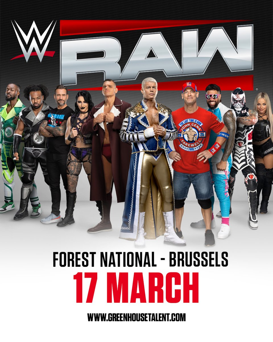 Missed out on tickets? Great news! We've just released additional seats! 🎟️ Secure yours now via: ticketmaster.be/artist/wwe-raw…