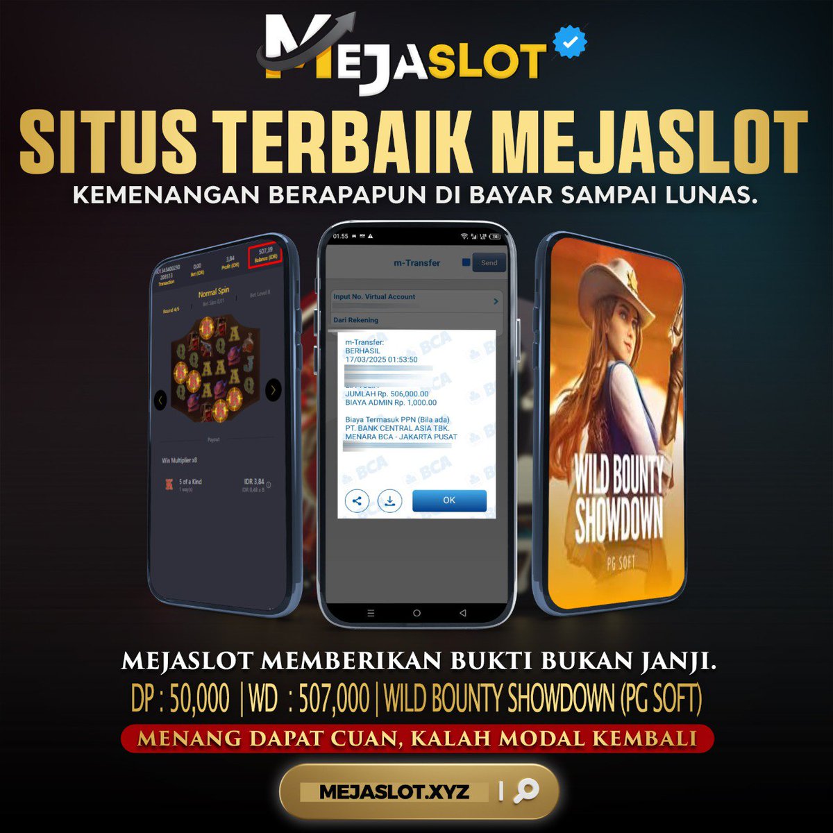 mejaslot_Offc's tweet photo. LAGI DAN LAGI HUJAN WD PAGI INI DI MEJASLOT
Selamat atas kemenangan nya Member setia
DEPO : 50.000
WD : 507.000
PL4Y : Wild Bounty Showdown
(PG Soft)

🌐 Ketik Google : MEJASLOT(.)XYZ
📞 Wa Offc : https://t.co/vk0Rvp2caW
#mejaslot #Situsterpercaya #slotgacorhariini https://t.co/opWlU0CFzC