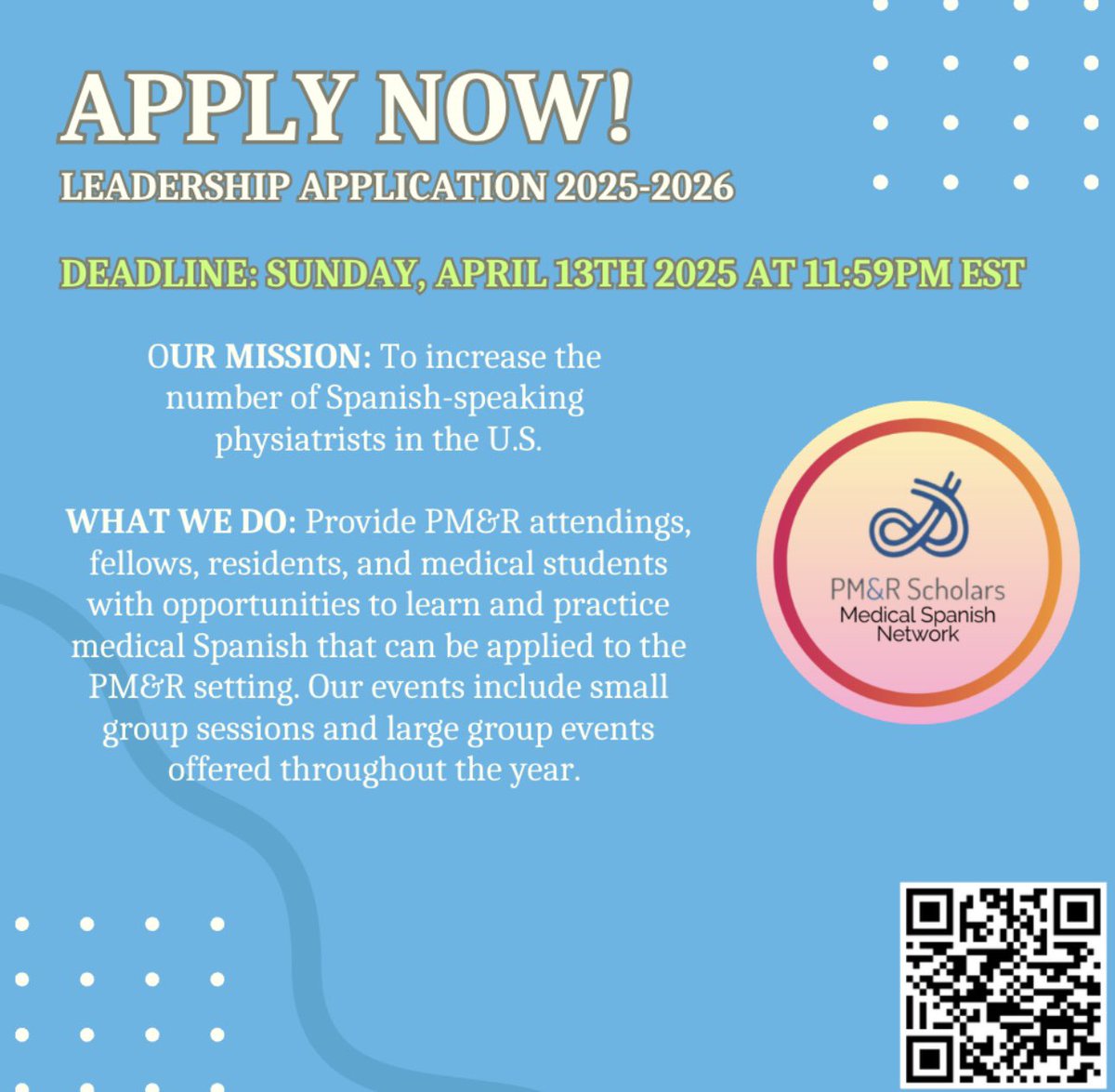 PM&R Scholars Medical Spanish Network tweet media