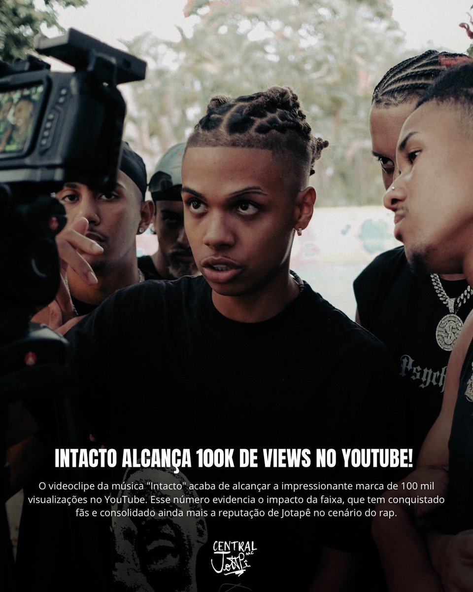 CentralJotapeMC's tweet photo. #INTACTO 

O videoclipe da nova música do @jotapemc_ acaba de atingir a incrível marca de 100k de views, lembrando que a última vez que ele conseguiu esse feito foi com “Um brinde à vida”, que bateu 100k em 24 horas. https://t.co/m3fg8zbI69