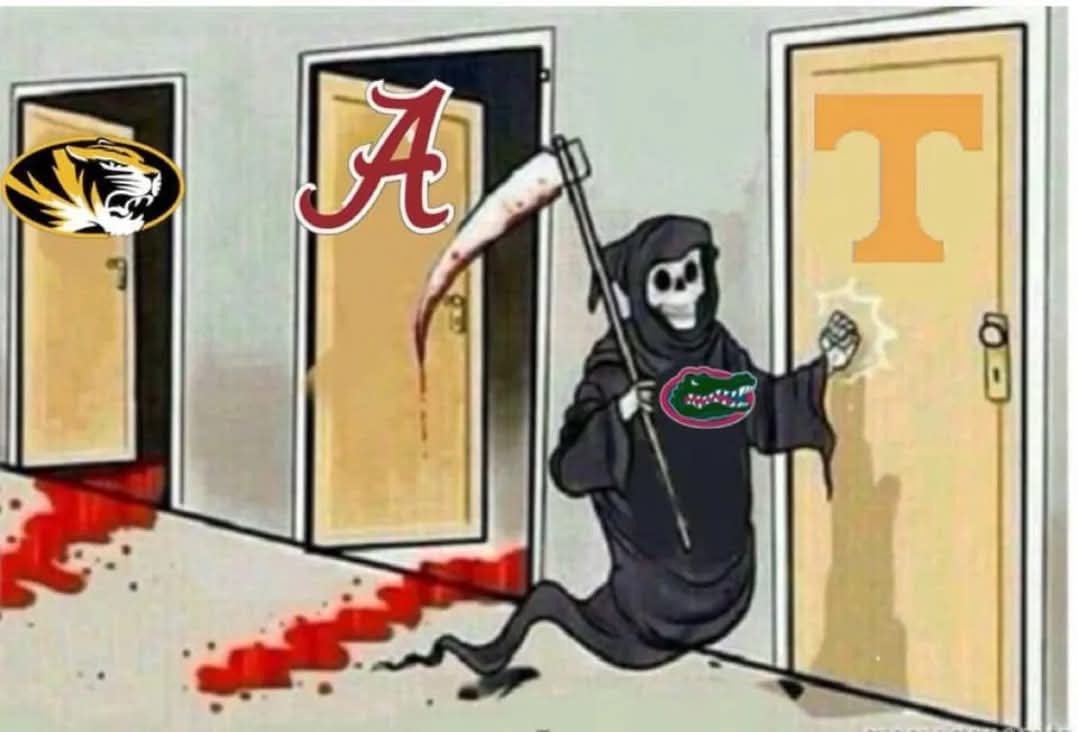 The Grim Reaper doesn’t wear black in March—he wears blue and orange. Vols got the call, and we answered. SEC belongs to the Gators! #ChompChomp #SECChamps
🏀🏀🏀🐊🐊🐊