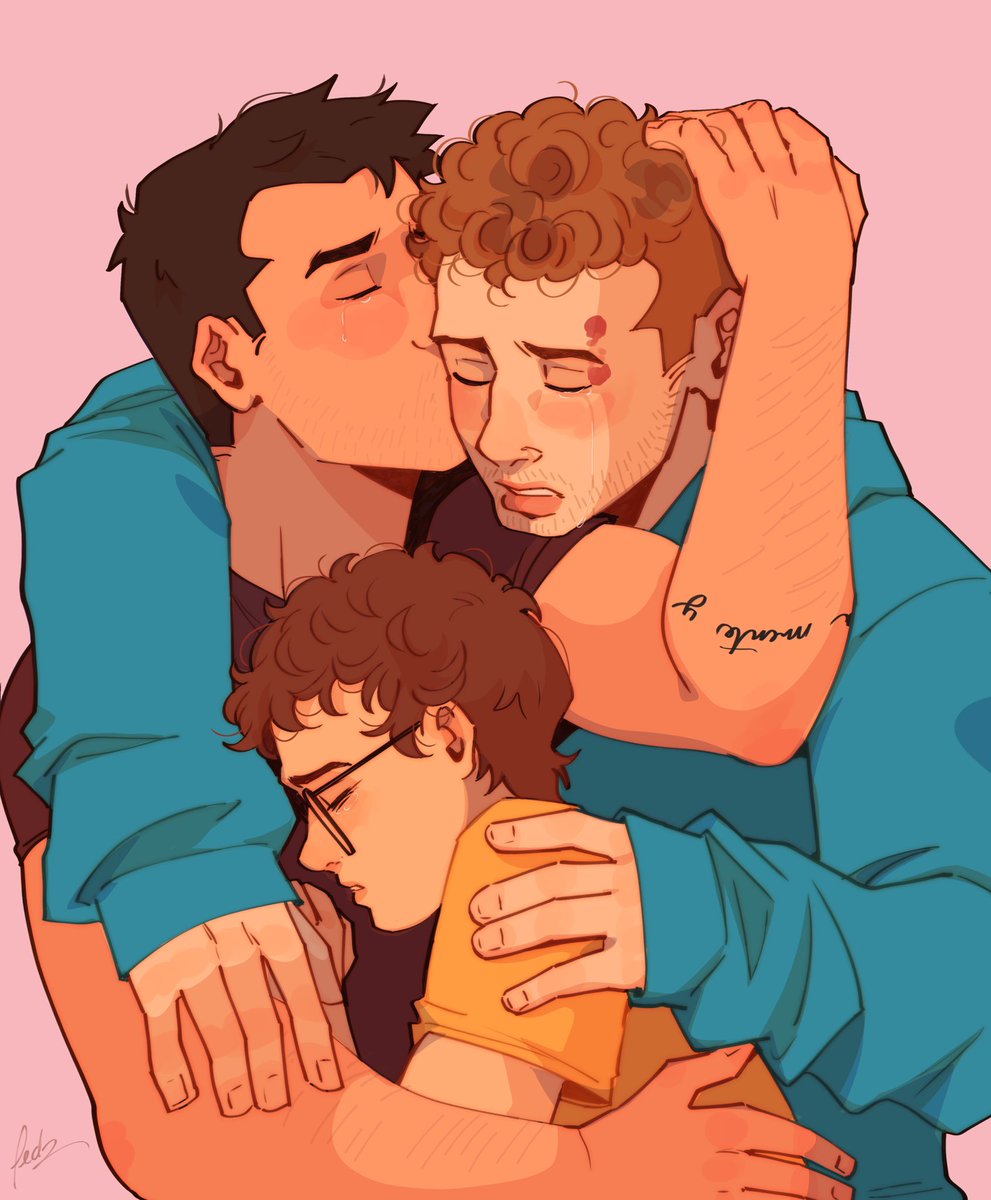 Buck, Eddie and Christopher from “Leave the Light On (I’ll Be Coming Home) by HMSLusitania on AO3 
#buddie #911onABC