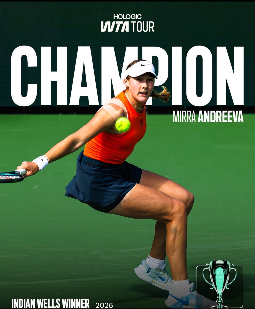 What started off a masterclass from <a href="/SabalenkaA/">Sabalenka Aryna</a> turned into a masterclass from Mirra Andreeva! Congrats to Mirra &amp; <a href="/conchitamartinz/">Conchita Martínez 💙</a> #WTAIndianWells
