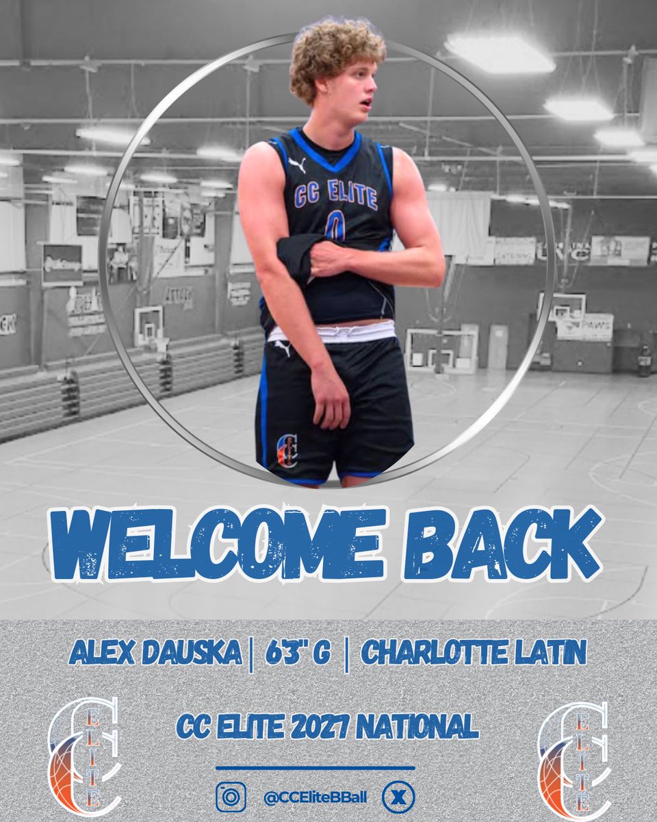 CCEliteBBall's tweet photo. Alex Dauska - 6β3β G - CC Elite 2027 π«‘
Averaged 15.1PPG @ Charlotte Latin, Second Team All-Conference, Holds Offer From Stetson βΌοΈ
WELCOME BACK π€
#BeCCElite https://t.co/qgFzIH5MAz