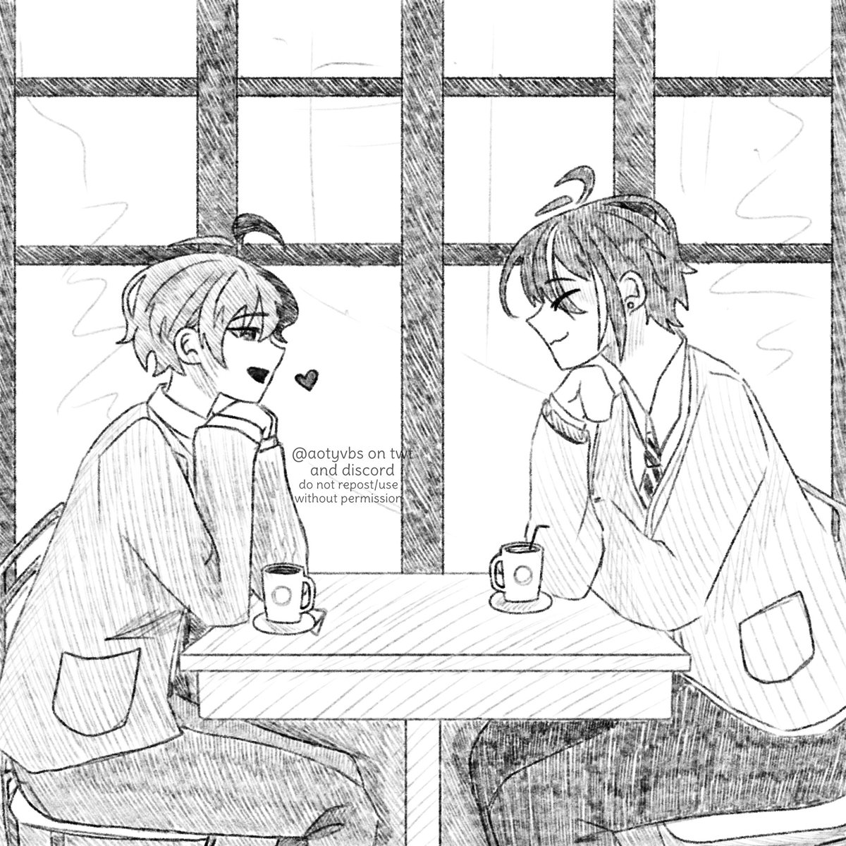 lazy ass drawing today ☹️

day 6: cafe #ruitoyaweek2025 
#ruitoya #prsk_FA
