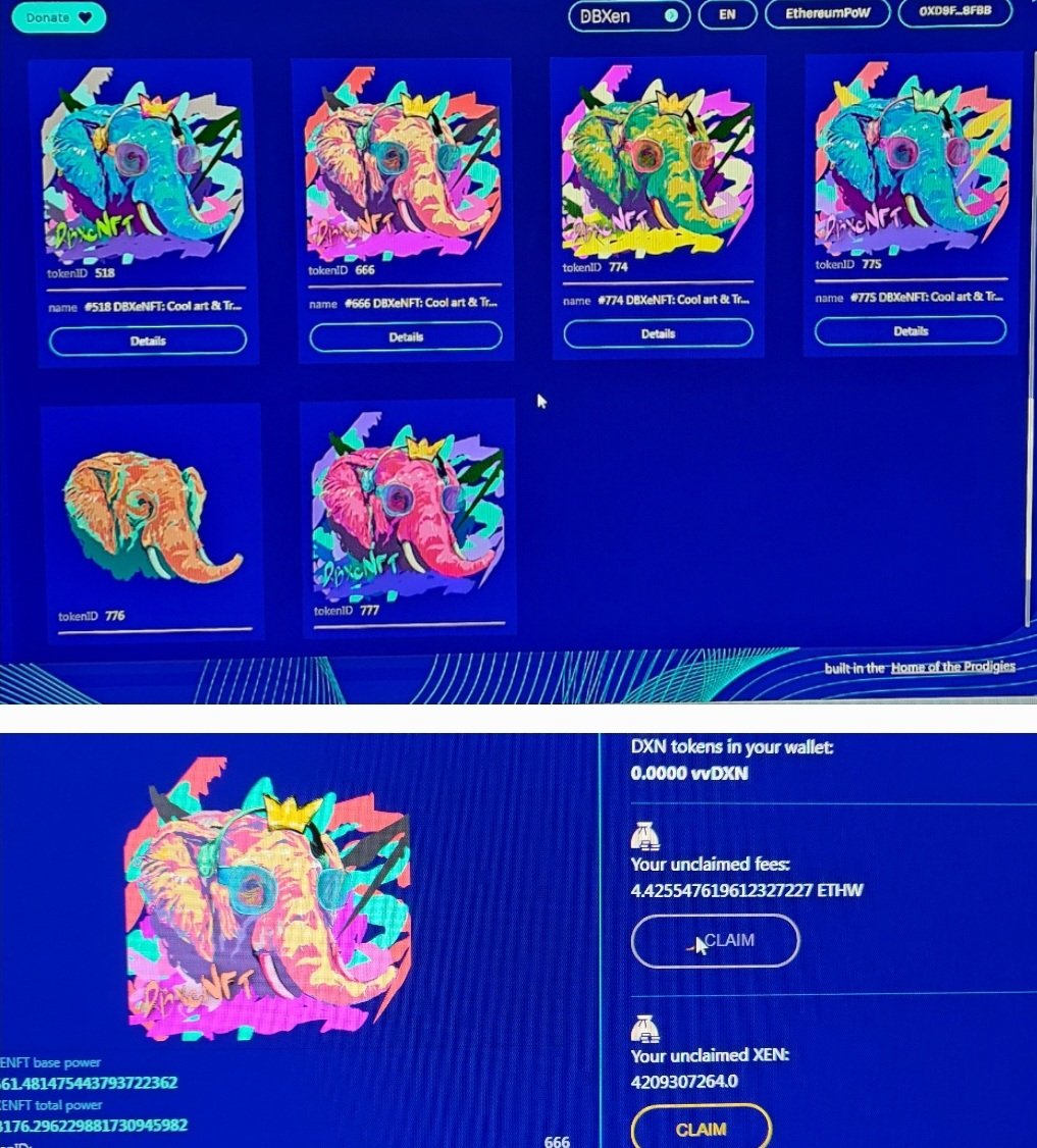 XencryptoRu's tweet image. DBXeNFT on EtheriumPOW Network Gives Good Dividends.
#DBXeNFT #vvdxn #etheriumpow #lfgswap #xen #x1 #dxn #stacking #Dividends