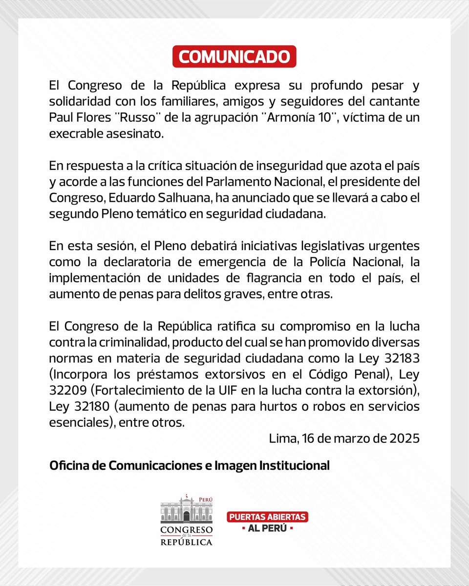 Congreso del Perú 🇵🇪 tweet media