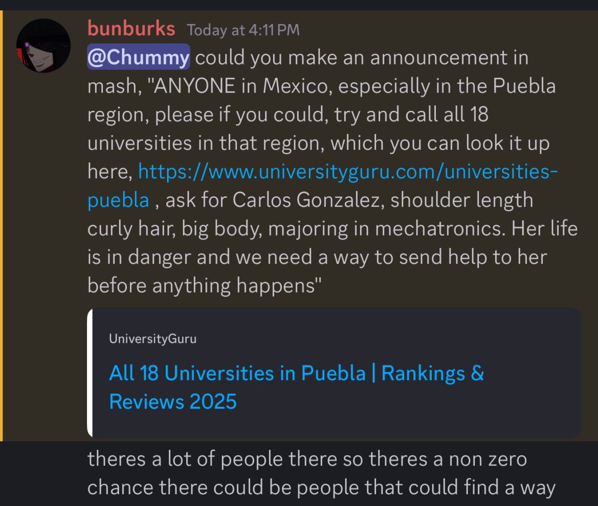 Please spread this, it's extremely urgent, if you can help contact the people in the screenshots