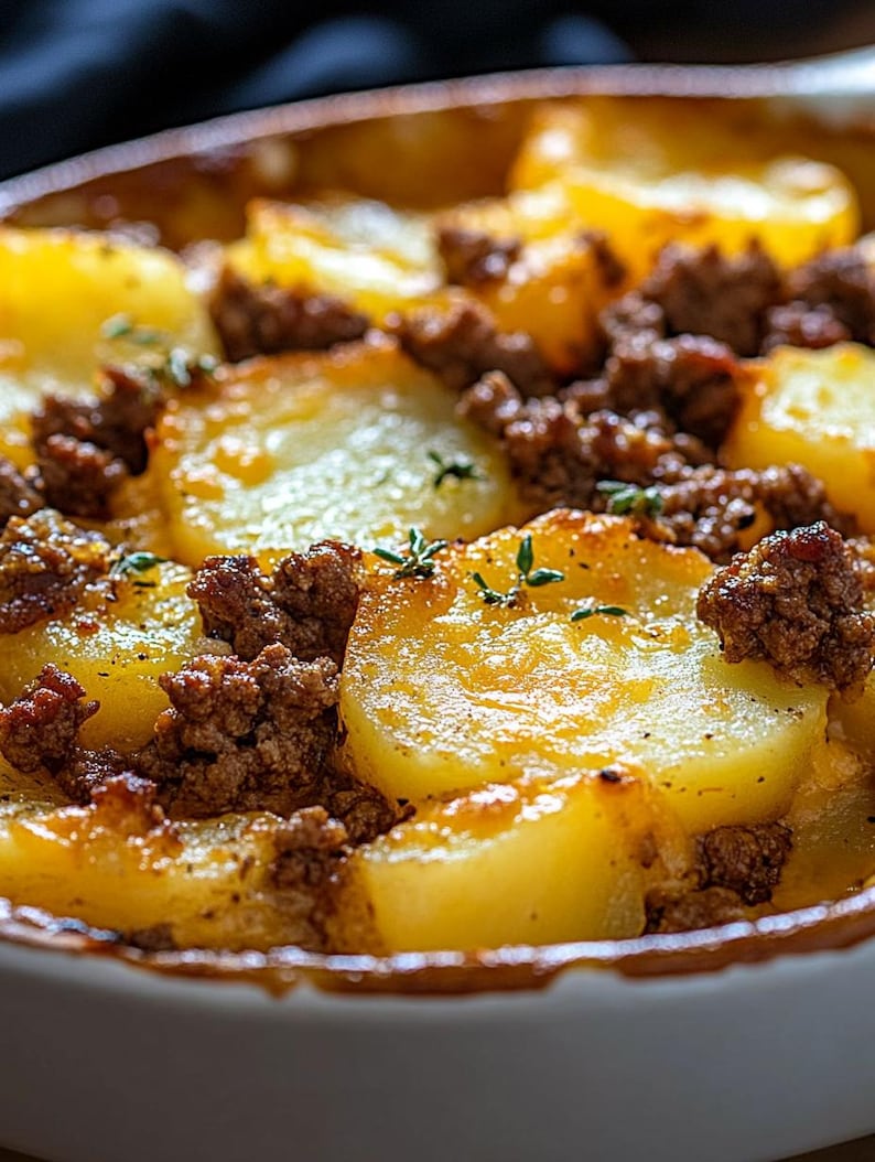 Food_Gallery3's tweet photo. Cheesy Hamburger Potato Casserole https://t.co/PdiEdcaIWe