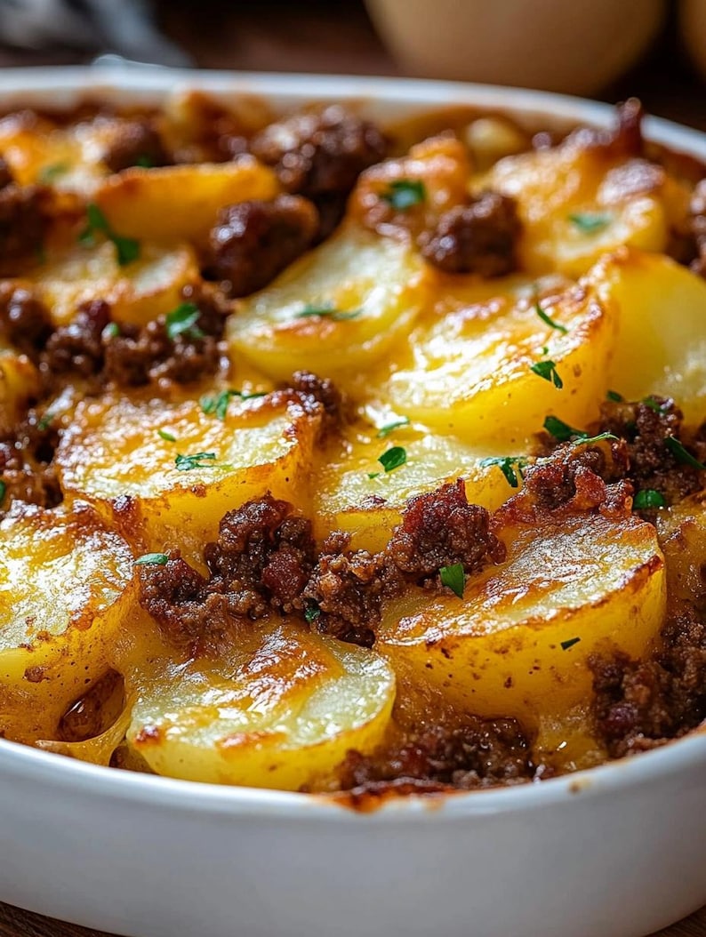Food_Gallery3's tweet photo. Cheesy Hamburger Potato Casserole https://t.co/PdiEdcaIWe