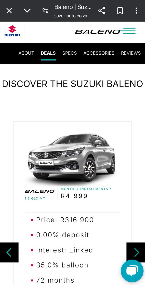 Khuze_Elikhulu's tweet photo. A mid-spec Polo Vivo (which lacks LED headlights, keyless entry and start, rear parking sensors etc) costs more than a top spec Suzuki Baleno (which has all the above, and much more).

Bayasidakelwa laba. https://t.co/4AZuNP7RTW