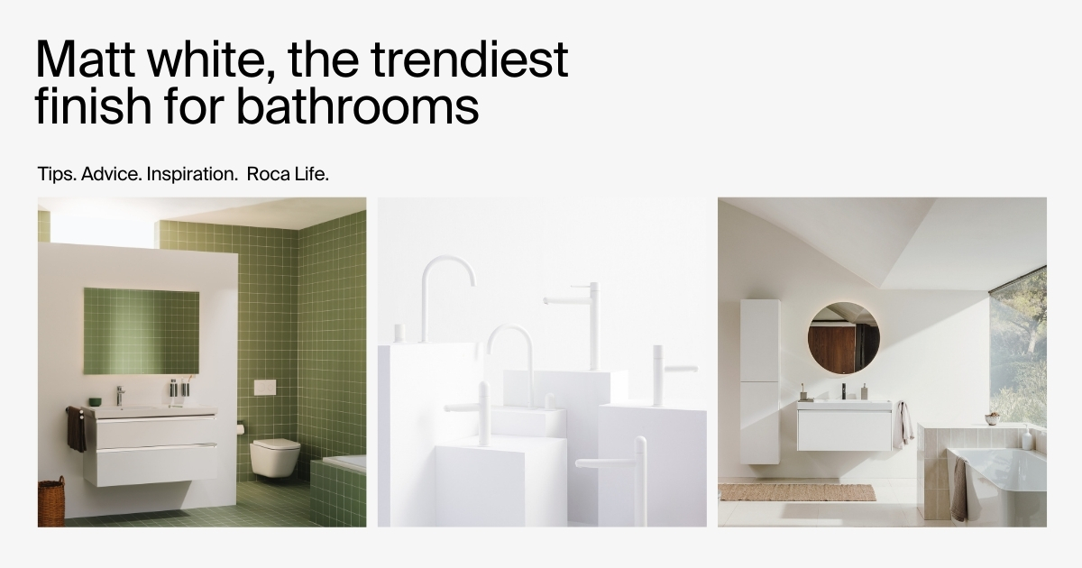 BathHouseDesign's tweet image. With a past that is always present, #Roca continues to walk towards the future. Many of their bathroom ranges can be finished to your personal taste, with the current trend matt white being one of their latest additions.  

Find out more 
bathhouse.ie/product-brands…

#roca #mattwhite
