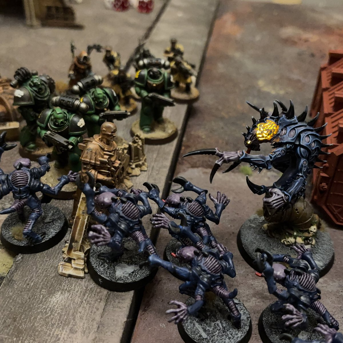 The Church of Cosmic Wisdom hit the table this week for a game of Warhammer 40K…Second Edition! 😱
My friend has a write-up of the game and more pictures on his blog:
👉 apologentsia.blogspot.com/2025/03/inload…
#WarhammerCommunity