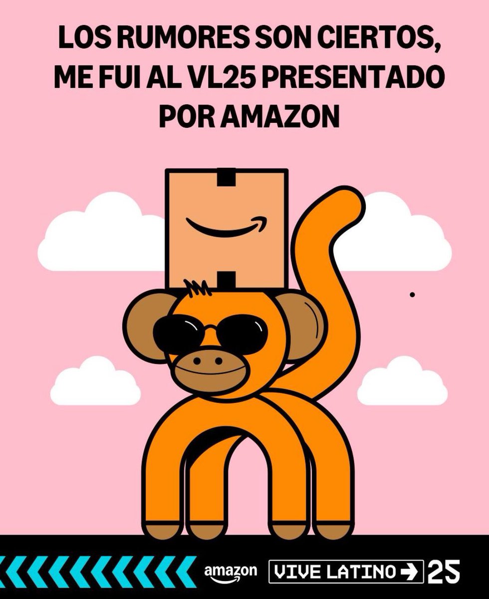¡DÍA 2 DEL #VL25! 🤘🤩 ¿A quiénes vemos por allá para celebrar los 25 años del Vive Latino presentado por Amazon? 

Recuerden descargar su app de Amazon para participar por sorpresas, y si eres usuario Amazon Prime tienes beneficios exclusivos 👀. 

#AmazonTeEntregaElVL25