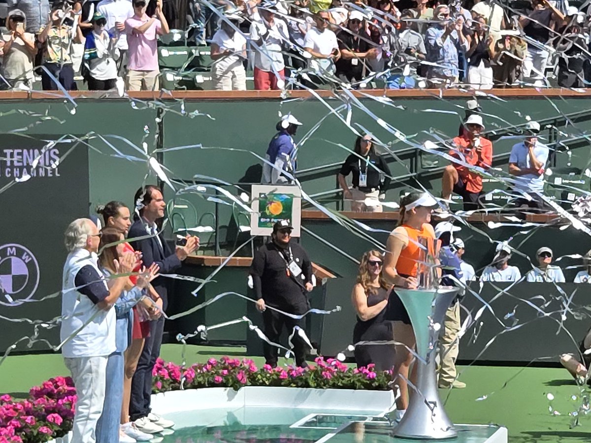 <a href="/andreeva_mirra/">Mirra Andreeva</a>, aged 17,  defeated world no. 1 <a href="/SabalenkaAryna/">aryna sabalenka</a> (2:6, 6:4, 6:3) and is the #BNPParbasOpen 2025 Champion! #TennisParadise #tennis