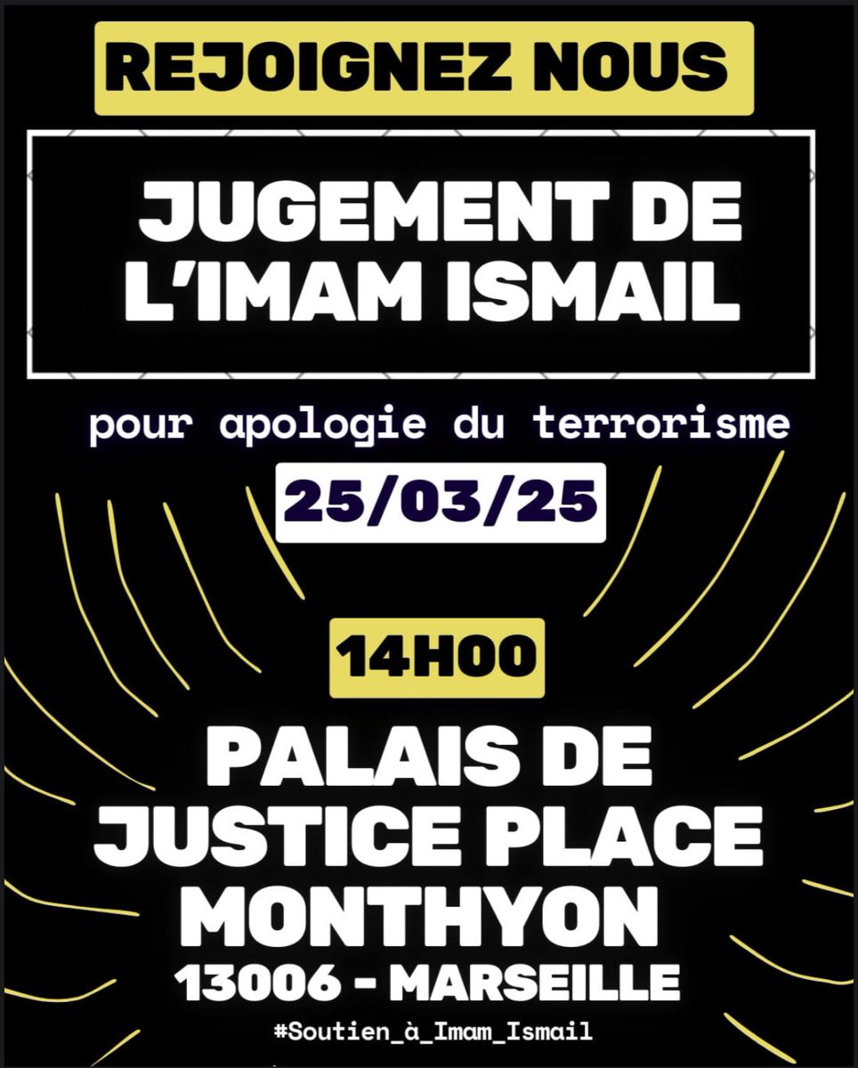 Soutien à l’imam Ismail tweet media