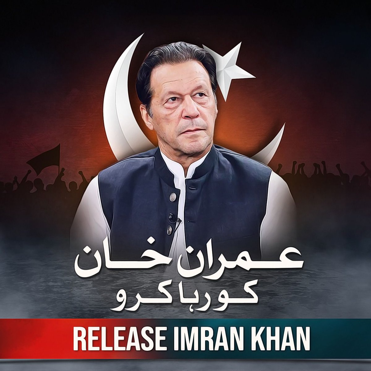RELEASE IMRAN KHAN TO SAVE PAKISTAN

Please make sure that this slogan reaches every house and every citizen.