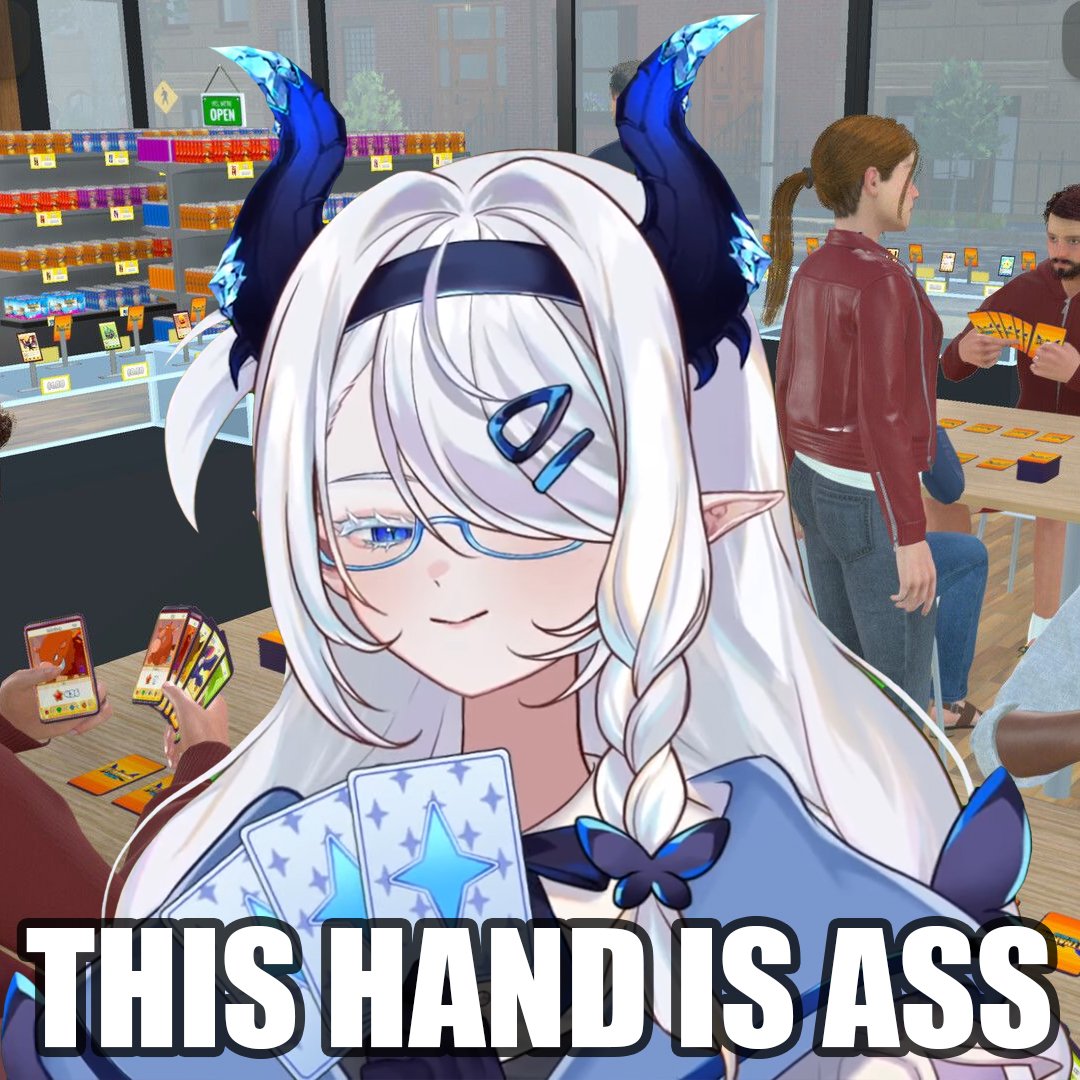 luwudco's tweet image. TCG players will understand.