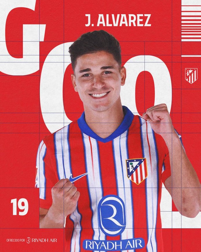 ComizioSports's tweet photo. ⚽️ ¡GOOOOOL DEL ATLETIIII!

🌟 Julián Álvarez anota antes del descanso y abre el marcador.

#BarçaAtleti https://t.co/aCRWkTXhXL