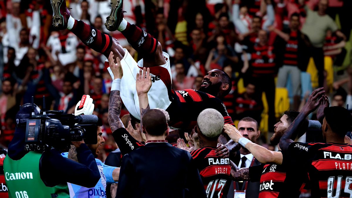 TudodePES's tweet photo. PES 2021 - FLAMENGO CAMPEÃO CARIOCA DE 2025 NO PATCH GOGOSZ 7.8 - 4K
Vídeo Completo: https://t.co/Y6GNFNLFIS
#flamengo #gogoszpatch #patchgogosz #PES2025 https://t.co/RpFNHa8fZd