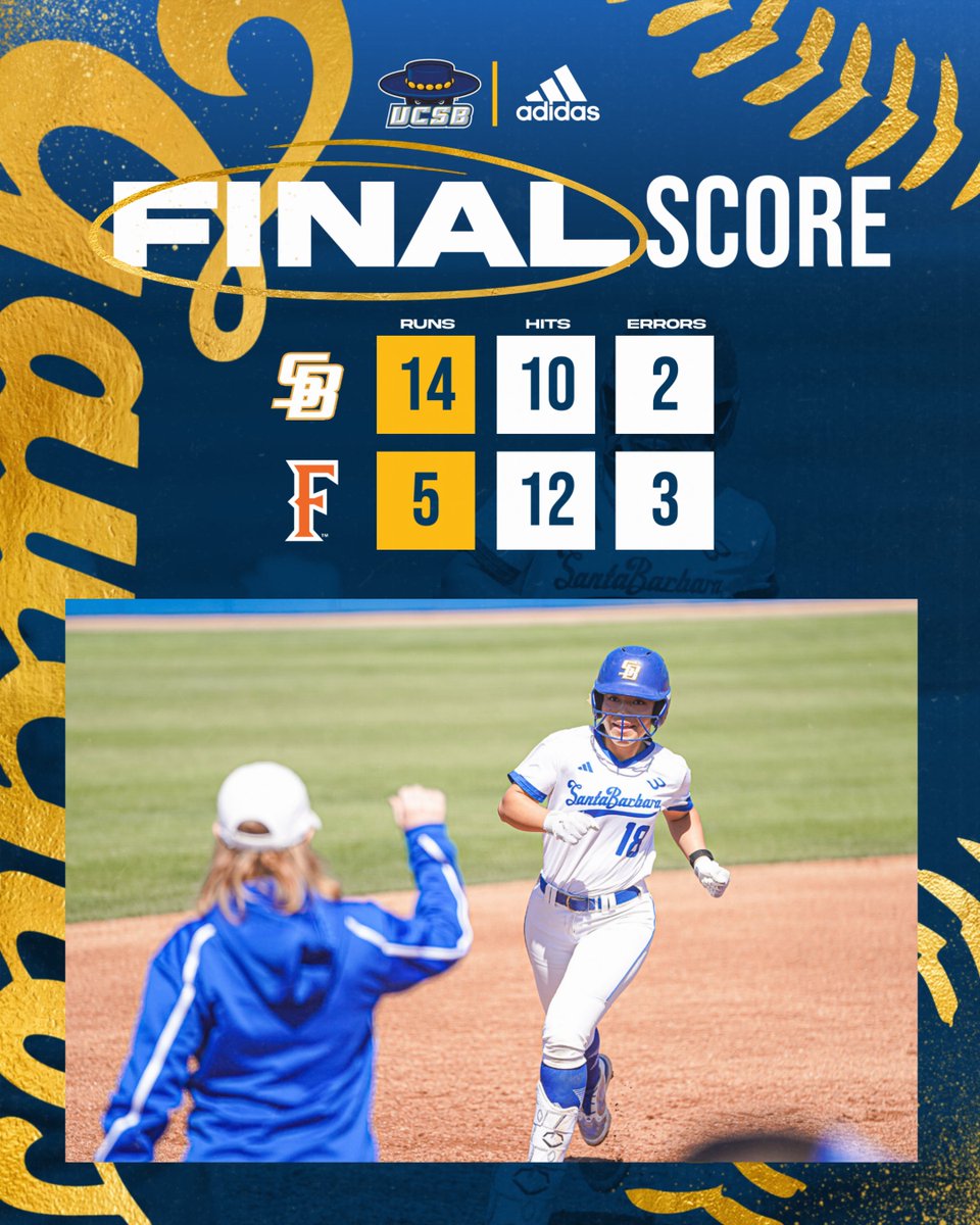 HISTORY!

For the first time in program history, the Gauchos have swept Cal State Fullerton! The Gauchos have now won the last four games against the Titans.

#GoGauchos