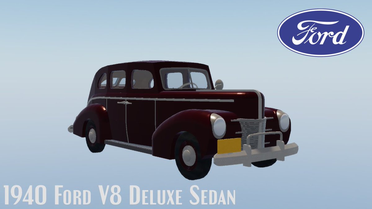 Gabriel08317444's tweet photo. #roblox / #RobloxDev

When I started building the whole advances of 1940's cars in Roblox.  here's the 1940 Ford V8 Deluxe I've made. https://t.co/SAUIe3pL0O