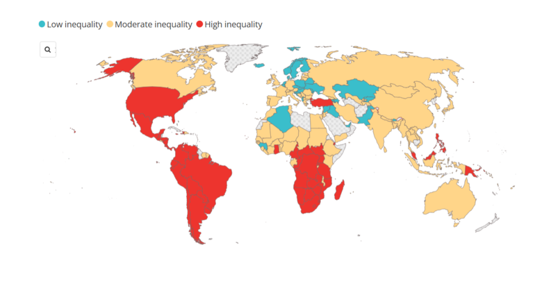 worldbankdata's tweet photo. Inequality isn’t inevitable—it’s shaped by history, markets, and policy choices. New #data show 49 countries, home to 22% of the global population, face severe inequality. 

Explore where the gaps are largest and how they can be addressed: https://t.co/FJRcRPWrGi https://t.co/ocIX1mkiD6