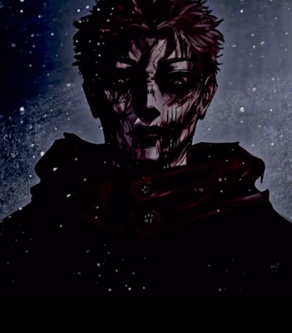 yuji: at first i hated you sukuna... but now... i understand you. this world... is weak.

*yuji crushes megumi's head with his boot *

yuta: y-yuji... WHAT ARE YOU DOING!?!?

* as yuta lies in gojo's body powerless, yuji utters the cursed words*

yuji: ACTIVATE THE MERGER... NOW