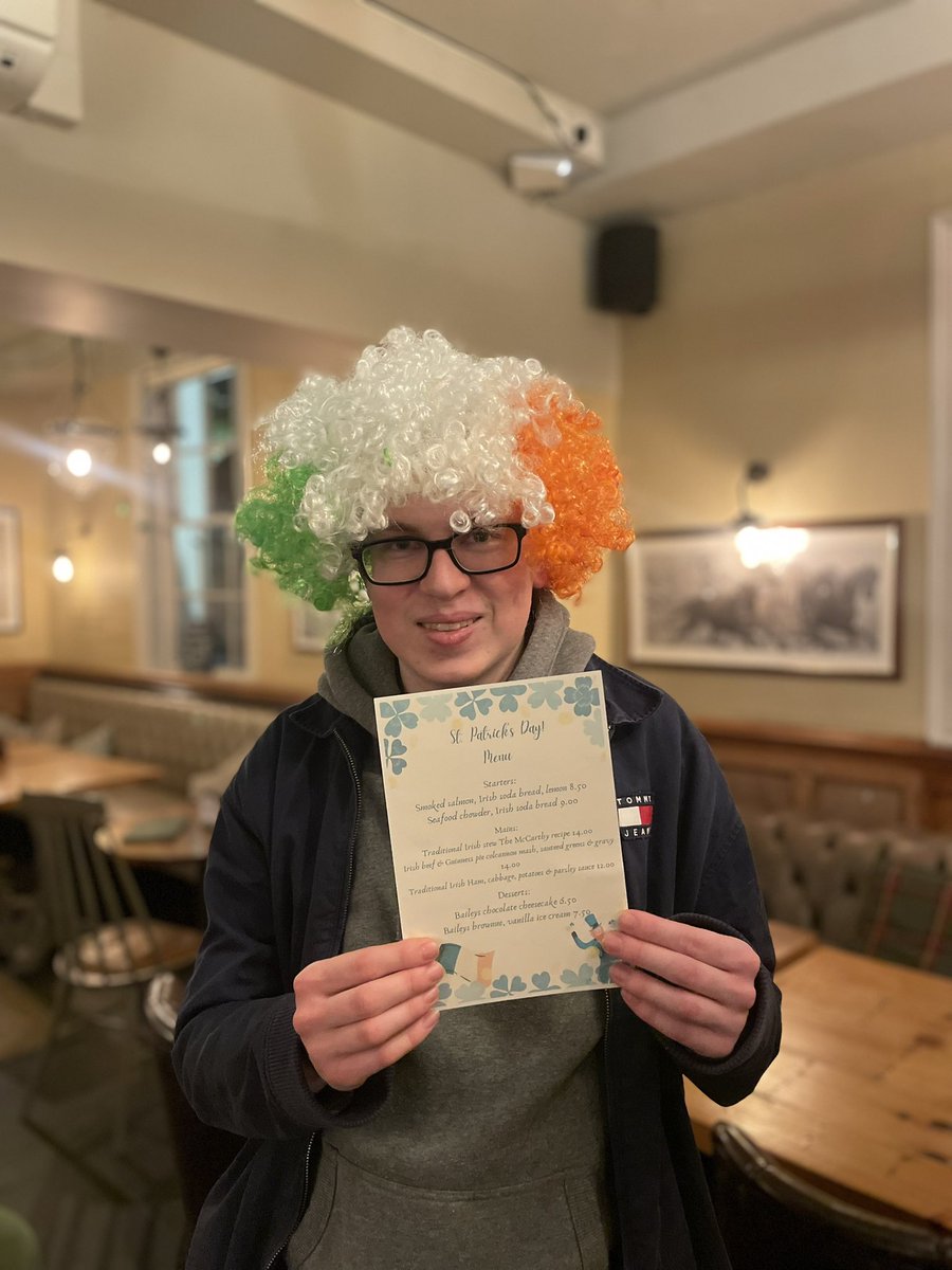 GreyhoundH's tweet photo. Join us tomorrow for St Patrick’s Day ☘️ 

Brilliant selection off our Irish menu 🇮🇪

Irish dancers from 6pm 👯‍♀️

Lots of Guinness, Baileys and Jameson 🥃

@youngspubs @youngspubspeople #Guinness #baileys #jamesons #stpatricksday https://t.co/e6WmcEuNGB