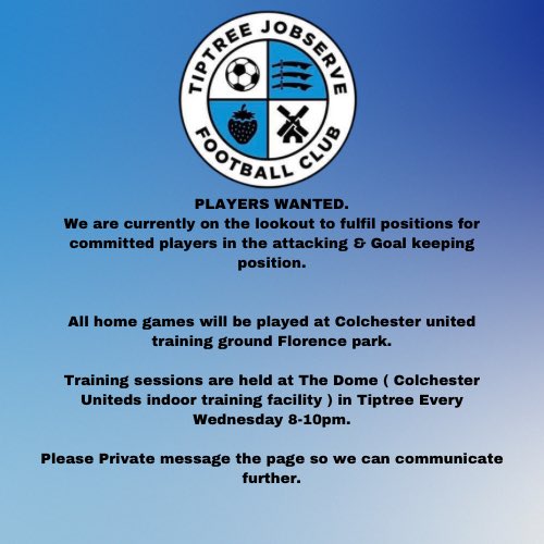 Tiptree Jobserve FC tweet media