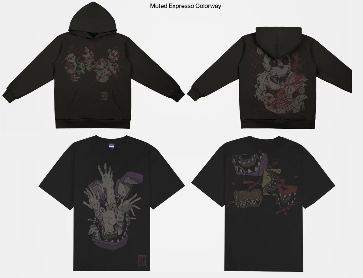 JonnyBlox's tweet photo. Dawko has revealed HEX x THE JOY OF CREATION, releasing later this year!

The launch will include apparel, pins, acrylic keychains, and an Ignited Freddy plush!

(Via: https://t.co/mYHoVojFxz)
#fnaf #fivenightsatfreddys https://t.co/4ECLACLo7f