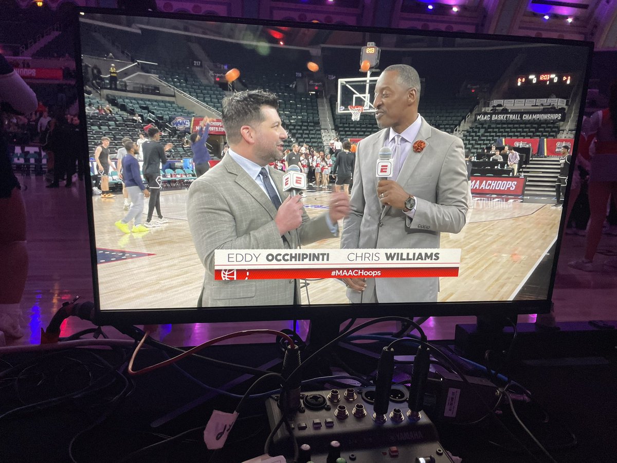 Eddy Occhipinti (@eddyonair) on Twitter photo Thankful to <a href="/TTellitocci/">Travis Tellitocci</a>, <a href="/JordanConf/">Jordan Confessore</a> & the <a href="/MAACSports/">#MAACSports</a> team for a fun week at the #MAACHoops Championships in Atlantic City.
Great working again with the <a href="/LinacreMedia/">Mark Fratto</a> crew alongside <a href="/hearchrisspeak/">Chris B. Williams</a> and <a href="/GriffinDP_/">Griffin Della Penna</a> !
#maACHoops25 x #LinacreMediaOnTV Thankful to <a href="/TTellitocci/">Travis Tellitocci</a>, <a href="/JordanConf/">Jordan Confessore</a> & the <a href="/MAACSports/">#MAACSports</a> team for a fun week at the #MAACHoops Championships in Atlantic City.
Great working again with the <a href="/LinacreMedia/">Mark Fratto</a> crew alongside <a href="/hearchrisspeak/">Chris B. Williams</a> and <a href="/GriffinDP_/">Griffin Della Penna</a> !
#maACHoops25 x #LinacreMediaOnTV