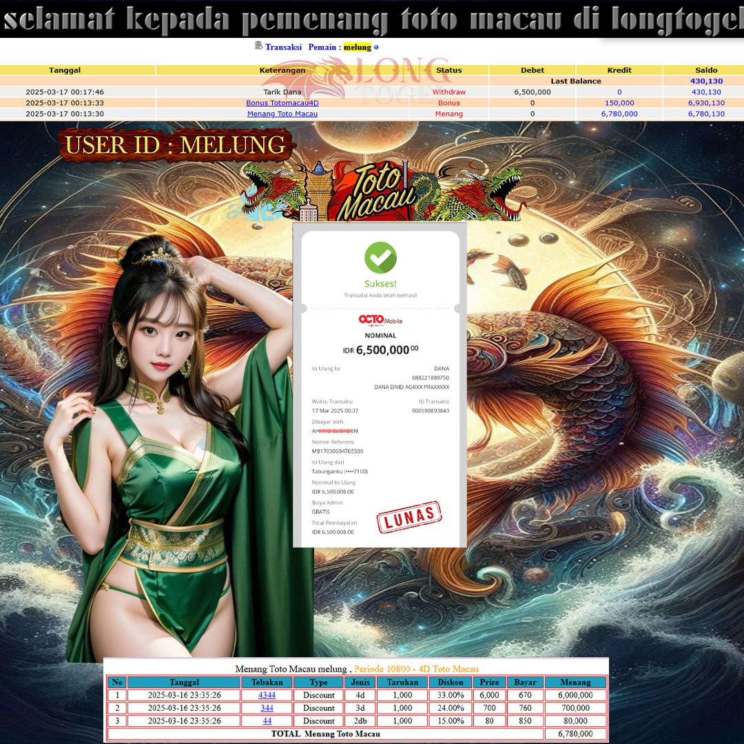 long_togel's tweet photo. BUKTI KEMENANGAN DI LONG TOGEL https://t.co/b2Jp8KU7fY