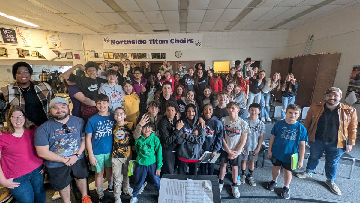 NMS Titan Choirs (@nms_choirs_mcs) on Twitter photo These students gave up 2 hours of their Friday afternoon to prepare for our upcoming ISSMA contest!
Thank you to both Mr. Burney (Mr. D's roommate from college) and of course the famous Mr. Hacker (<a href="/NorthView_MCS/">North View Principal</a> music teacher) for coming out and giving them comments! These students gave up 2 hours of their Friday afternoon to prepare for our upcoming ISSMA contest!
Thank you to both Mr. Burney (Mr. D's roommate from college) and of course the famous Mr. Hacker (<a href="/NorthView_MCS/">North View Principal</a> music teacher) for coming out and giving them comments!