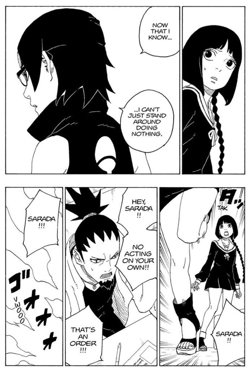 Part-2

Remember the moment when Hinata stood by Naruto while he fought Pain alone? Everyone followed orders, but Hinata didn’t. Just like Sarada, she doesn’t need to follow anyone’s lead.when it’s about her love boruto😌