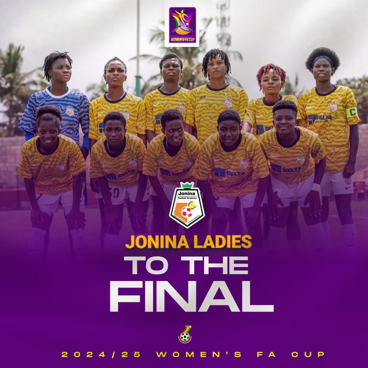 Two Teams continue to write history. 

Faith Ladies and Jonina Ladies are set for their 1st ever appearance in the Women's FA Cup Final. 

Congratulations <a href="/FaithLadiesWFC/">Faith Ladies FC</a> and <a href="/JoninaFc/">Jonina Ladies Football Academy</a> 👏🏾

#WomensFACup
