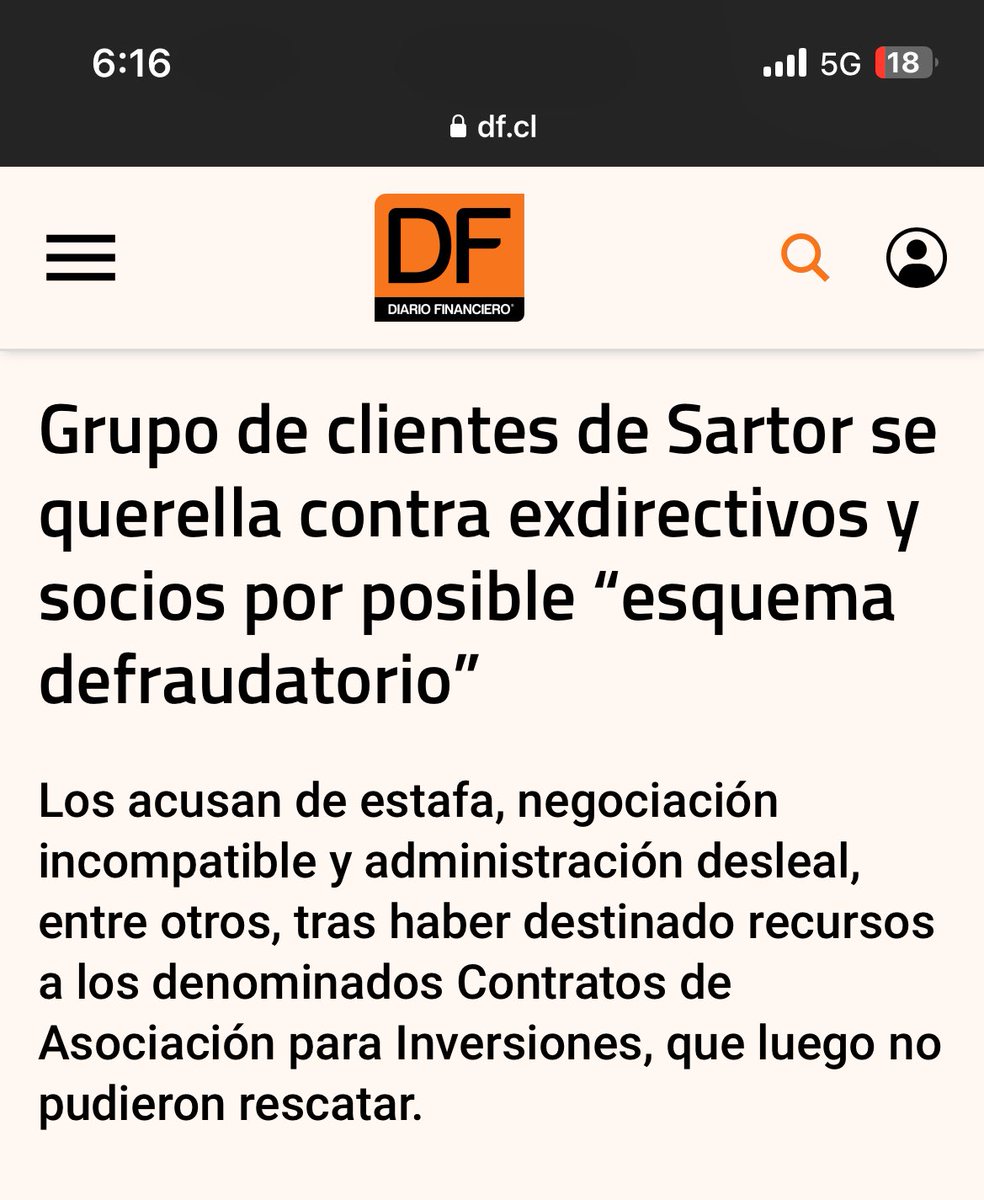 BotCheckerCL's tweet photo. Carlos Larrain (RN) fue demandado por: Estafa, negociación incompatible, administración desleal, utilización indebida de valores, giro bancario sin autorización, adquisición fraudulenta de acciones y un largo etc. 

A @DFinanciero se le "olvidó" ponerlo en el titular. Q se sepa. https://t.co/j7CHWP8eUl
