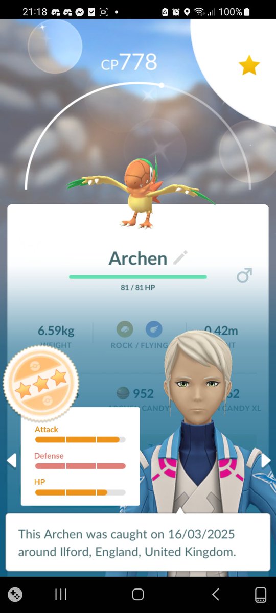 NatashaGrace97's tweet photo. 2 shiny Archen from the research day✨️ #PokemonGO #PokemonGOApp #Shiny #Shinys https://t.co/MemN88DgkT