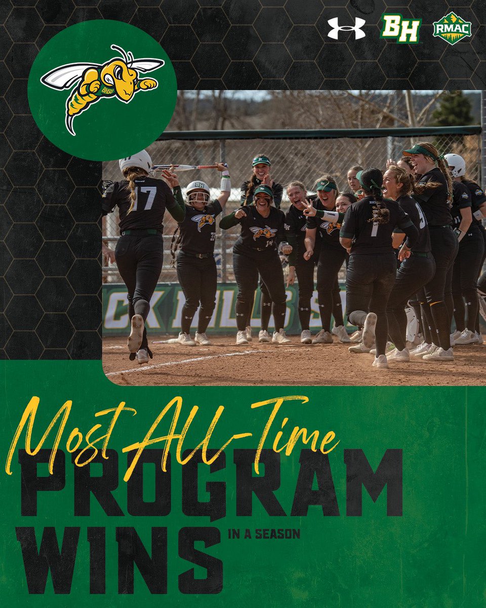 A historic season for the Yellow Jackets🐝🔰

With the win over Regis today in game 4, BHSU has set a new all-time program record for wins in a season with win number 18!