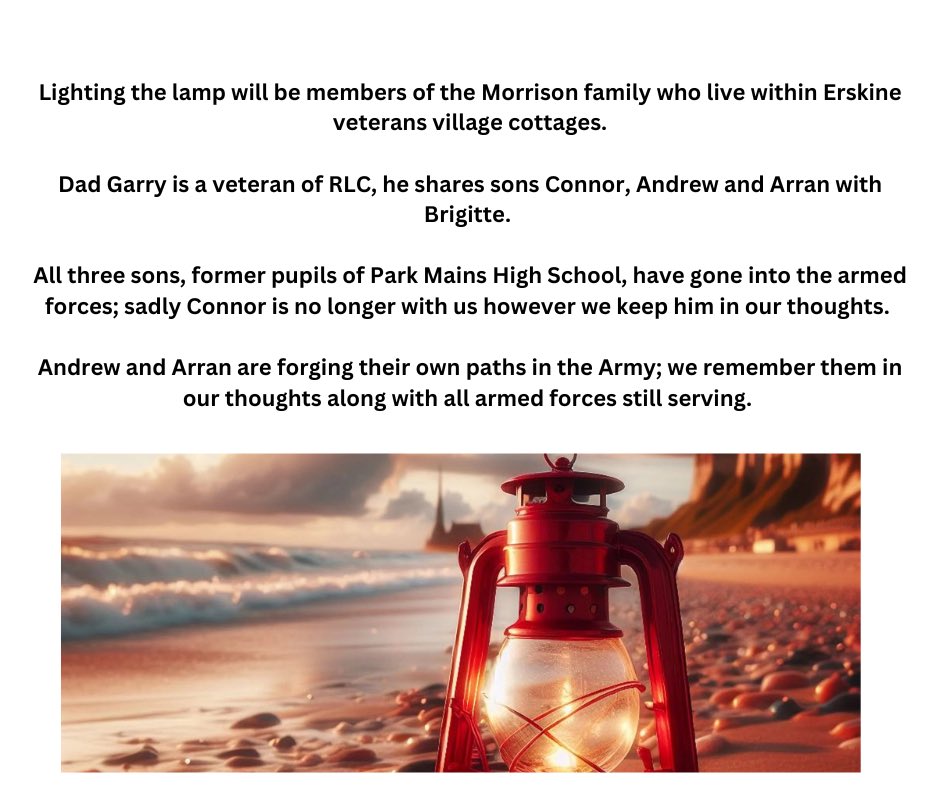 ErskineCGarden (@erskinecgarden) on Twitter photo We’re holding 2 events for @veday80 tea party 10th May & lamp of peace on 8th May. Lighting the lamp will be Morrison family who live in Erskine veterans cottages. Details in attached pics <a href="/Alison_S_Taylor/">Alison S Taylor, MP - Paisley Renfrewshire North</a> <a href="/cllrcameron/">Councillor Lorraine Cameron</a> <a href="/ErskineRotary/">Erskine and District Rotary</a> <a href="/NatalieDon_/">Natalie Don-Innes MSP</a> <a href="/RenCouncil/">RenCouncil</a> <a href="/LegionScotland/">Legion Scotland</a> We’re holding 2 events for @veday80 tea party 10th May & lamp of peace on 8th May. Lighting the lamp will be Morrison family who live in Erskine veterans cottages. Details in attached pics <a href="/Alison_S_Taylor/">Alison S Taylor, MP - Paisley Renfrewshire North</a> <a href="/cllrcameron/">Councillor Lorraine Cameron</a> <a href="/ErskineRotary/">Erskine and District Rotary</a> <a href="/NatalieDon_/">Natalie Don-Innes MSP</a> <a href="/RenCouncil/">RenCouncil</a> <a href="/LegionScotland/">Legion Scotland</a>