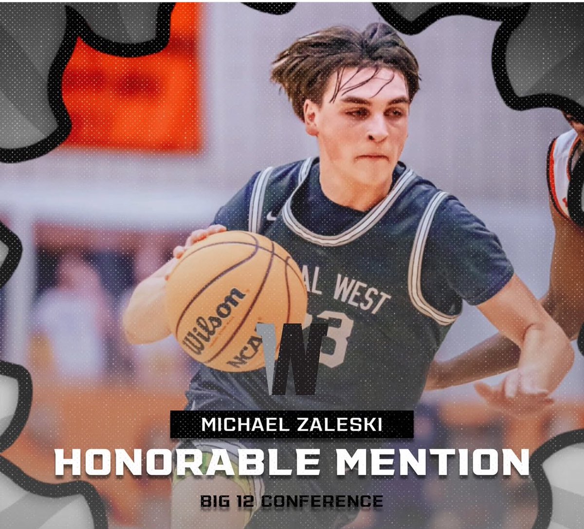 Congratulations to Mike Zaleski for being named Big 12 Honorable Mention!!!