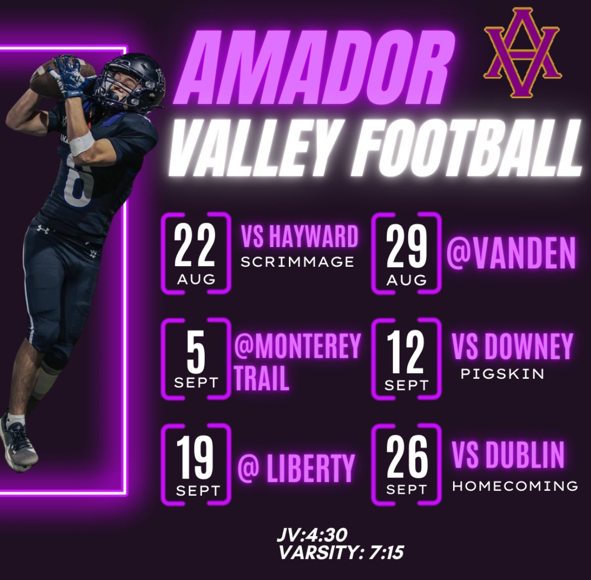 AVHS Football tweet media