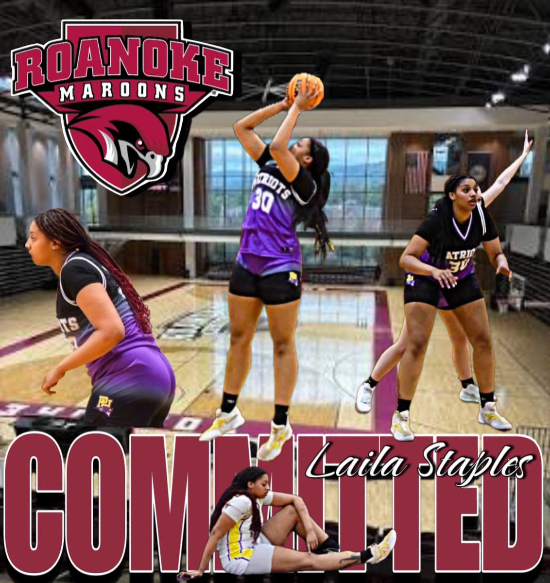 Laila Staples (@lailas2025) on Twitter photo After much consideration, I’ve decided to continue my academic and athletic journey at Roanoke College. Thank you Coaches and teammates who have supported me. Go Maroons! <a href="/Phgirlsbball21/">Patrick Henry High School girls basketball</a> After much consideration, I’ve decided to continue my academic and athletic journey at Roanoke College. Thank you Coaches and teammates who have supported me. Go Maroons! <a href="/Phgirlsbball21/">Patrick Henry High School girls basketball</a>