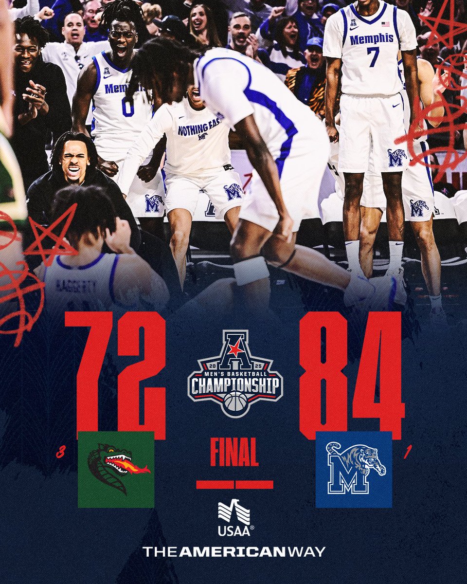 THE MEMPHIS TIGERS ARE AMERICAN CHAMPIONS! 🐅🔥

#AmericanWay x #AmericanHoops
