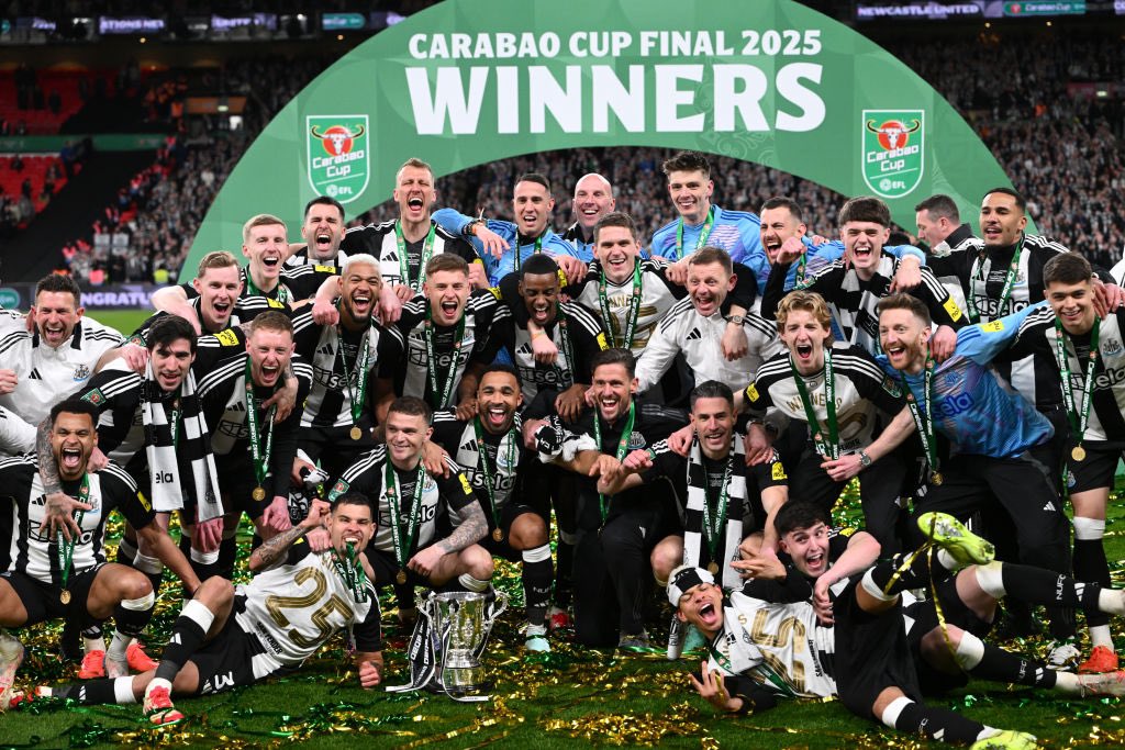 The Carabou Cup Final Chronicle 🏴󠁧󠁢󠁥󠁮󠁧󠁿🏆:

Newcastle’s Redemption: A Night to Remember ⚫️⚪️

Seventy years in the making. Nine straight cup final defeats. From the fearless challengers who pushed Manchester United to the brink in the 90s to a club teetering on the edge of relegation