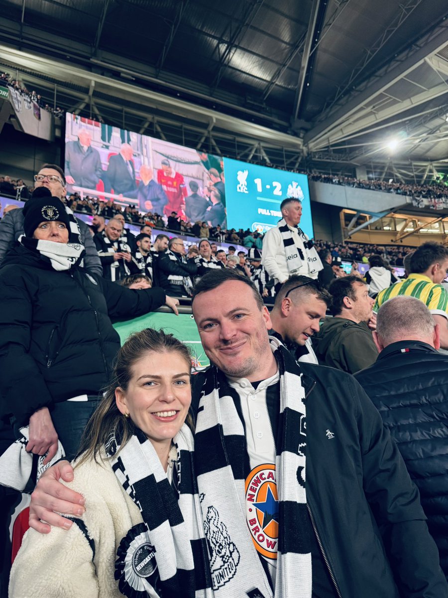 No words tonight. Just tears. We did it. Finally. We did it. 🖤🤍 #nufc