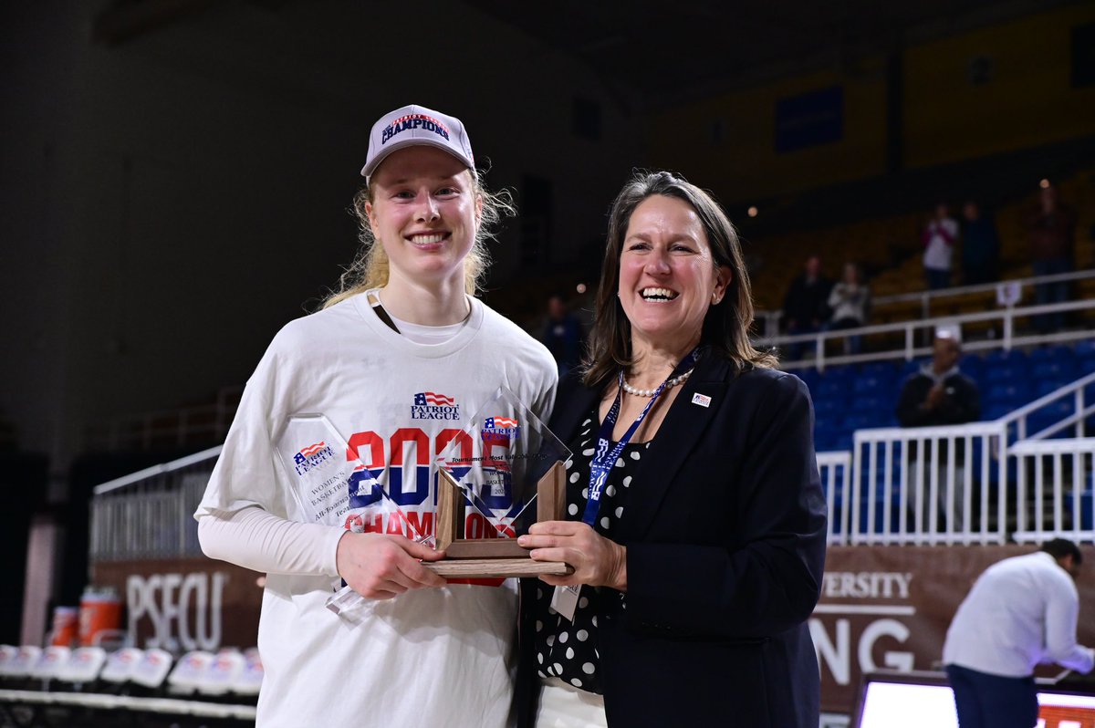 Maddie Albrecht is good at basketball. 

Adding to her resume from this season, Albrecht was named the @patriotleague Tournament MVP ⭐️

#GoLehigh